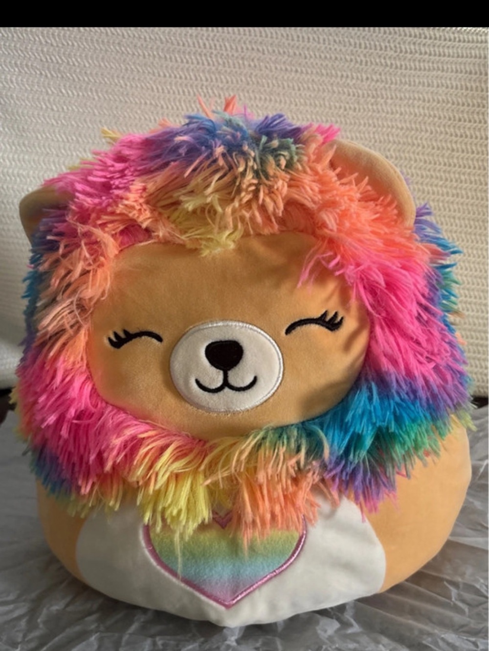 Squishmallows Rainbow Mane Plush Hedgehog - Pink, Blue, Yellow, Orange, Purple